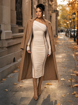 Midi Jurken dames – herfstcollectie Salejano