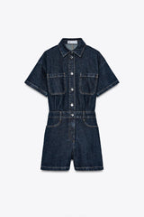 Reyla | Denim Utility Playsuit