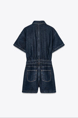 Reyla | Denim Utility Playsuit