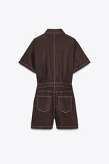 Reyla | Denim Utility Playsuit