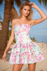 isalina ruffle dress pastel gemixt 