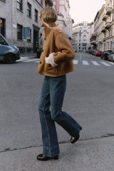 Marvella | Omkeerbare Shearling Jas met Knopen & Luxe Look
