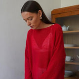 Elayne Knit | Luchtige Oversized Trui met Wijde Mouwen