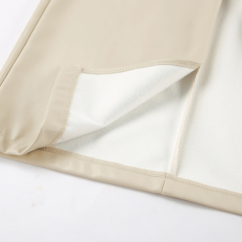 Larvona | Midi-Rock mit Schlitz & hoher Taille