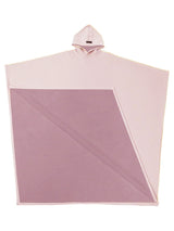 oudroze hoodie blanket met teddyvoering