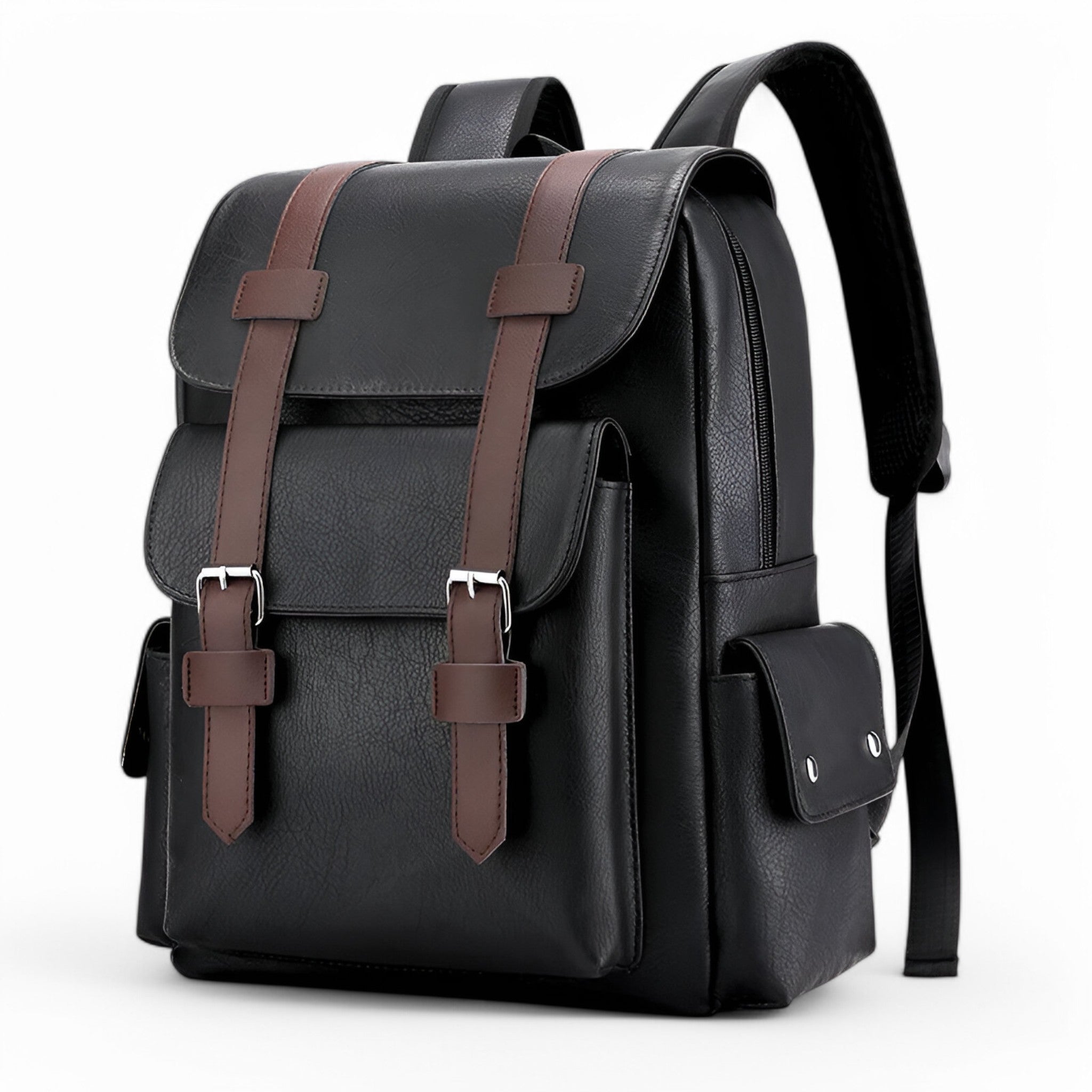Tavaro Rugzak met Retro Sluiting | Vegan Leren Backpack voor Elke Dag
