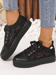 kant sneakers zwart comfortabel