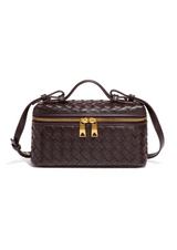 woven crossbody bag bruin