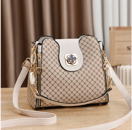Serenya | Luxury Shoulder Bag with Gold Details