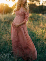 Maxi zwangerschapsjurk voor babyshower of zomerfeest