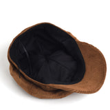 Cordina | Ribfluwelen Newsboy Cap voor Dames – Trendy Baker Boy Pet