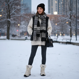 Norvella | Warme dames winterlaarzen met bontkraag & gripzool