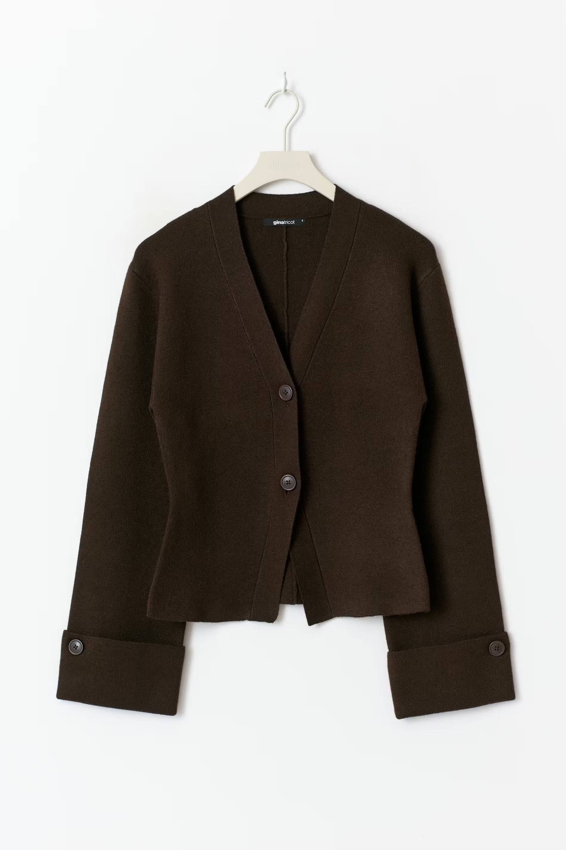 Lunarelle | Elegante Cardigan met V-hals & Grote Knopen