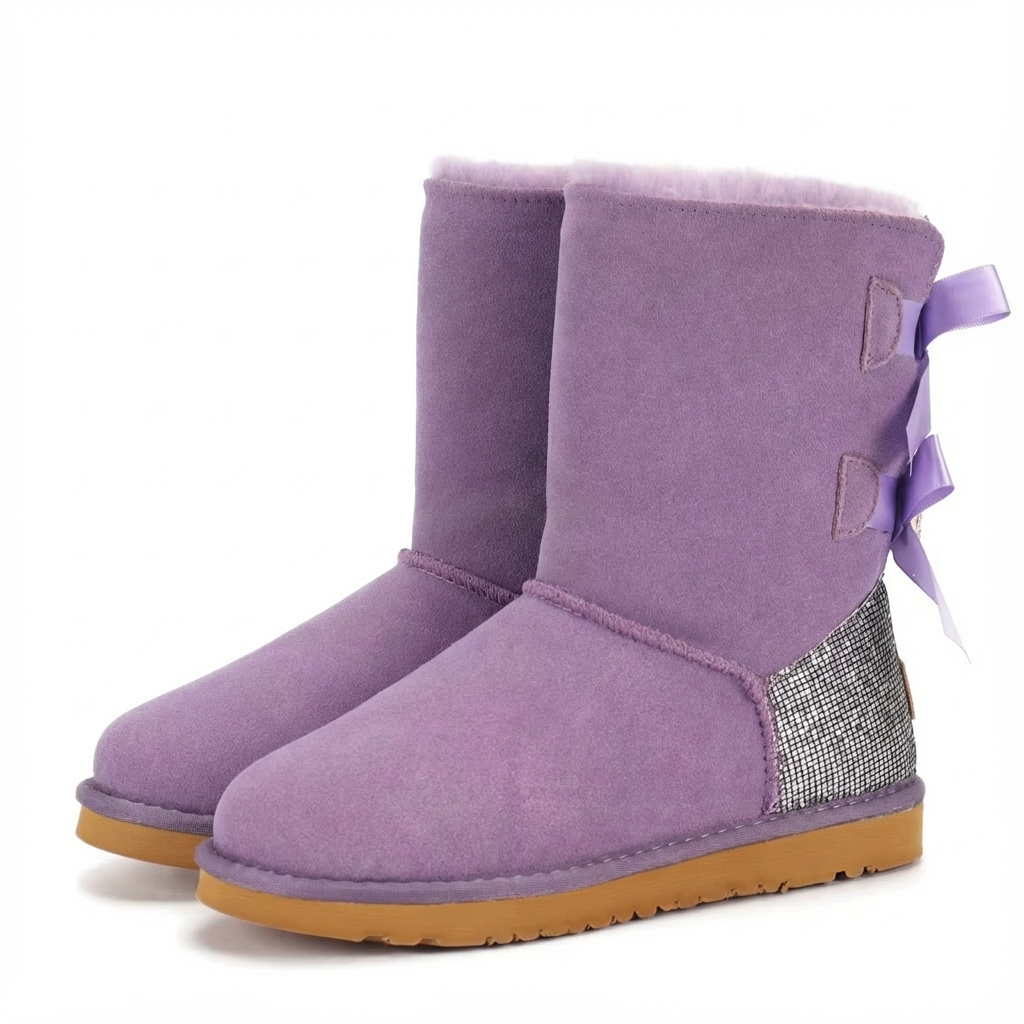 aarse sparkle bow boots met suède en satijnen strikken viral tiktok