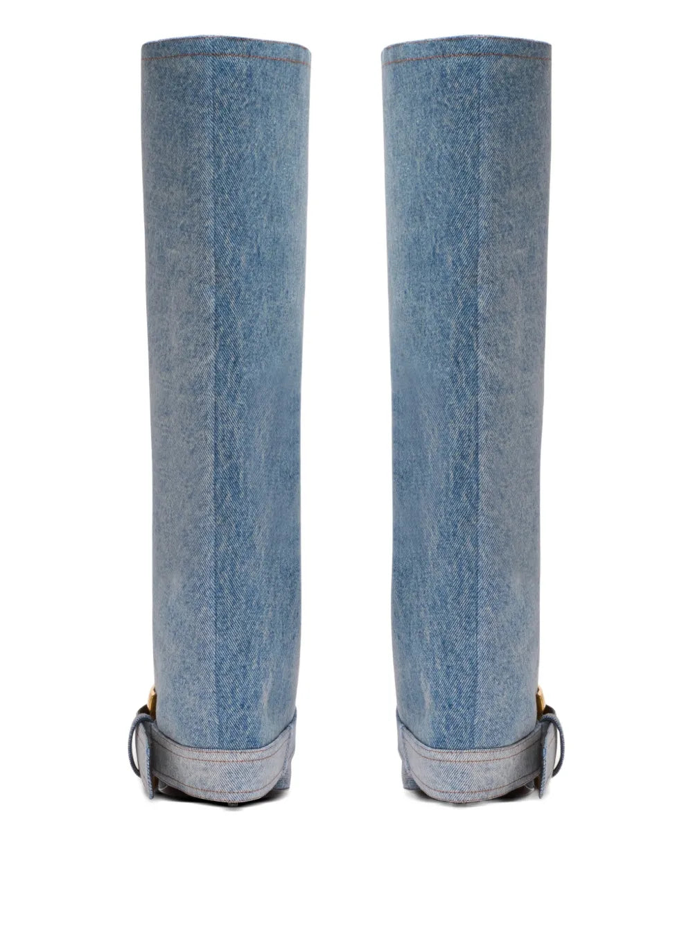 Velmira | Bottes de mode haute couture avec boucle dorée