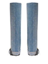 Velmira | Bottes de mode haute couture avec boucle dorée