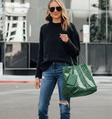 Averie | Luxe Tote Bag met Patroon & Matching Etui