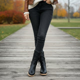 Ravena | Stoere Veterlaarzen met Studdetails