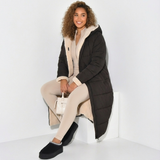 Reversa Coat | Omkeerbare Lange Jas met Teddyvoering