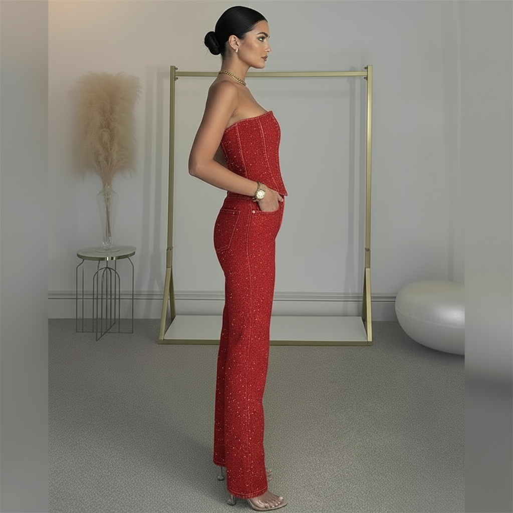 Avenia | Sparkle Corset Set