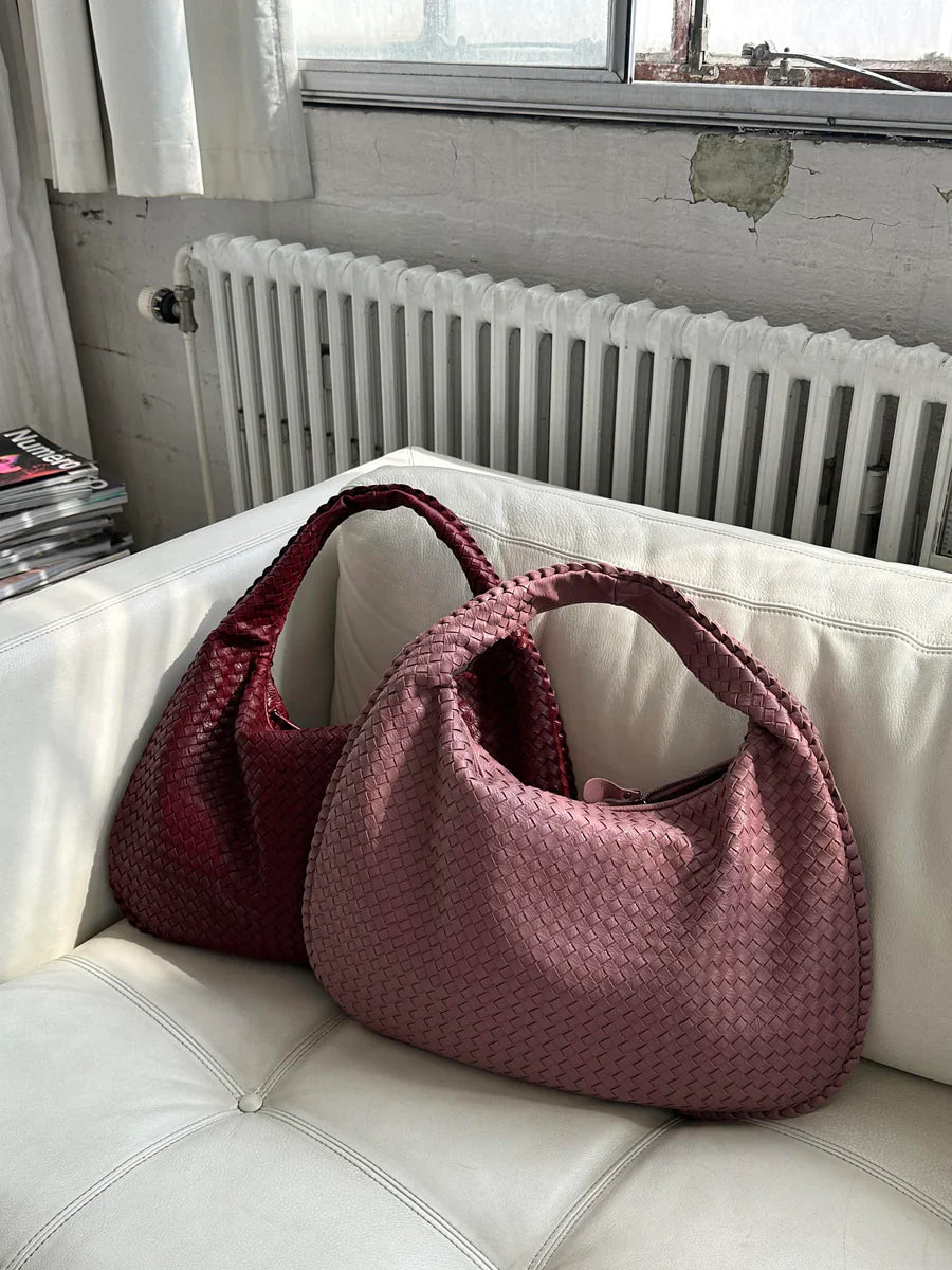 WovenCharm | Shoulder Bag with Braided Design &amp; Luxurious Look