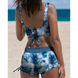 zalea bikini tie dye blauw achteraanzicht