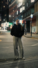 Solayne Sparkle Hoodie | Oversized Unisex Hoodie met Rhinestones