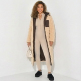 Reversa Coat | Omkeerbare Lange Jas met Teddyvoering