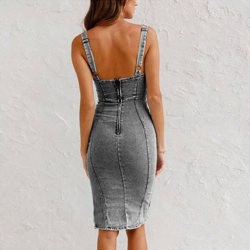 Casual Chic Denim | Midi Dress