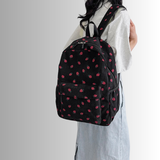 Urban Cord Strawberry Pack | Ruime Corduroy Rugzak met Aardbeienprint