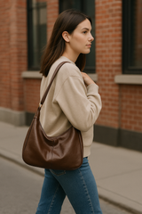 Novira | Minimalist Shoulder Bag in Vegan Leather