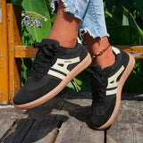 Reva | Retro Sneakers met Comfortzool en Contrasterende Strepen