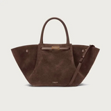 firenze suede tote large in coffee als handcarry mit stabilen henkeln