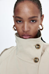 Maravine Cropped Trenchcoat | Chic Korte Jas voor Herfst