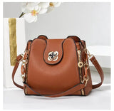 Serenya | Luxury Shoulder Bag with Gold Details