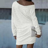 Lioré Sequin Dress | Sparkling Off-Shoulder Party Dress