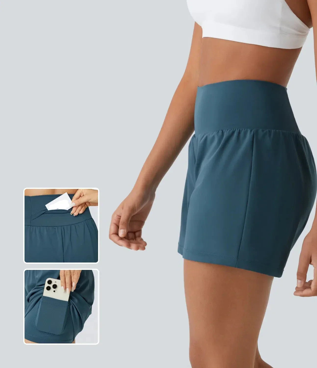 Neréa Shorts | Sportieve Dames Sportshort met Hoge Taille & Zakken