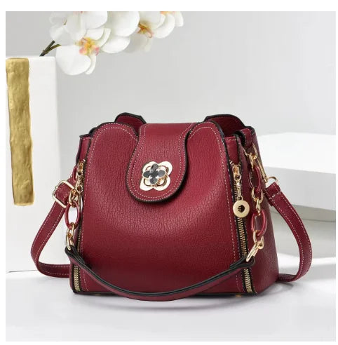 Serenya | Luxury Shoulder Bag with Gold Details