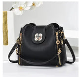 Serenya | Luxury Shoulder Bag with Gold Details