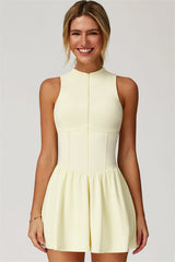 gele sport jurk dames met ingebouwde short tennis dress