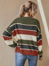 Serenelle | Gestreepte Damestrui met Ronde Hals & Relaxed Fit