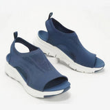 Anita | Chunky Knit Sandalen met Comfortzool &amp; Stretch Mesh
