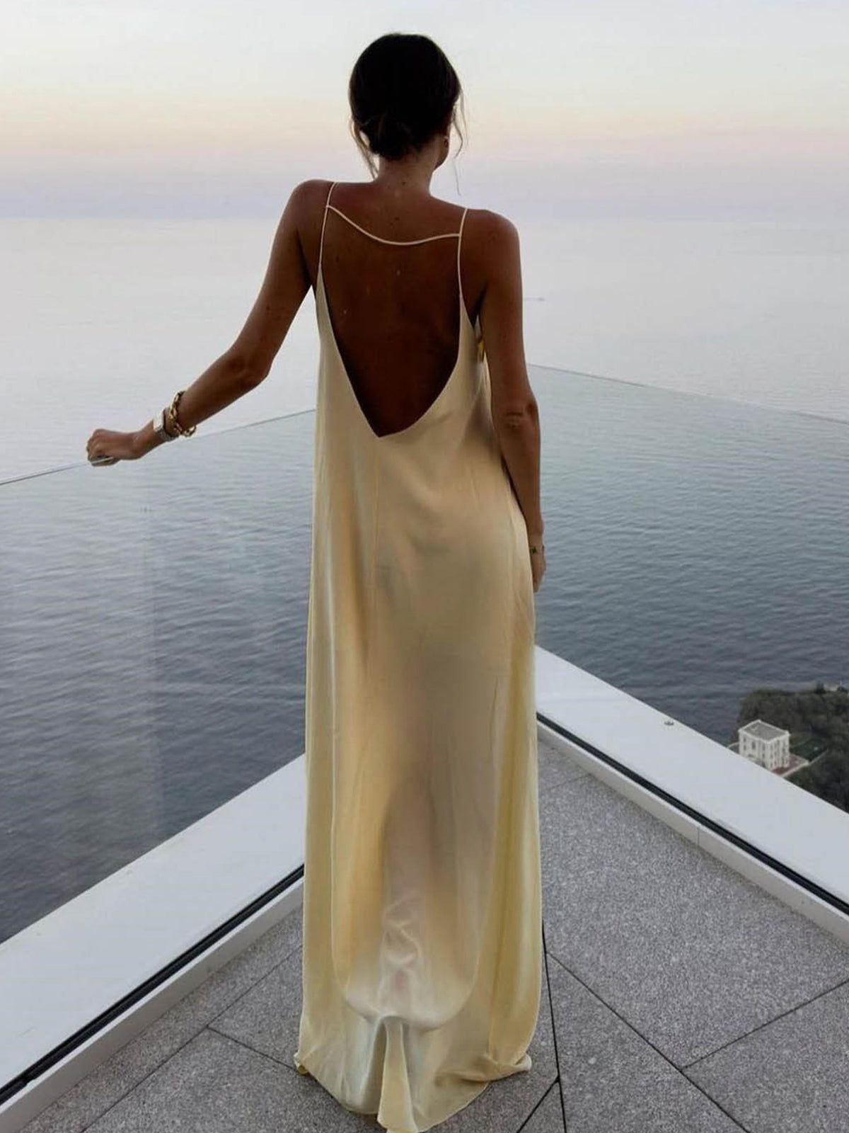Celestine | Elegante Satijnen Maxi Jurk