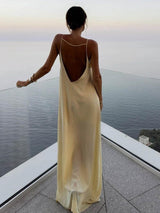 Celestine | Elegante Satijnen Maxi Jurk