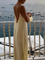Celestine | Elegante Satijnen Maxi Jurk