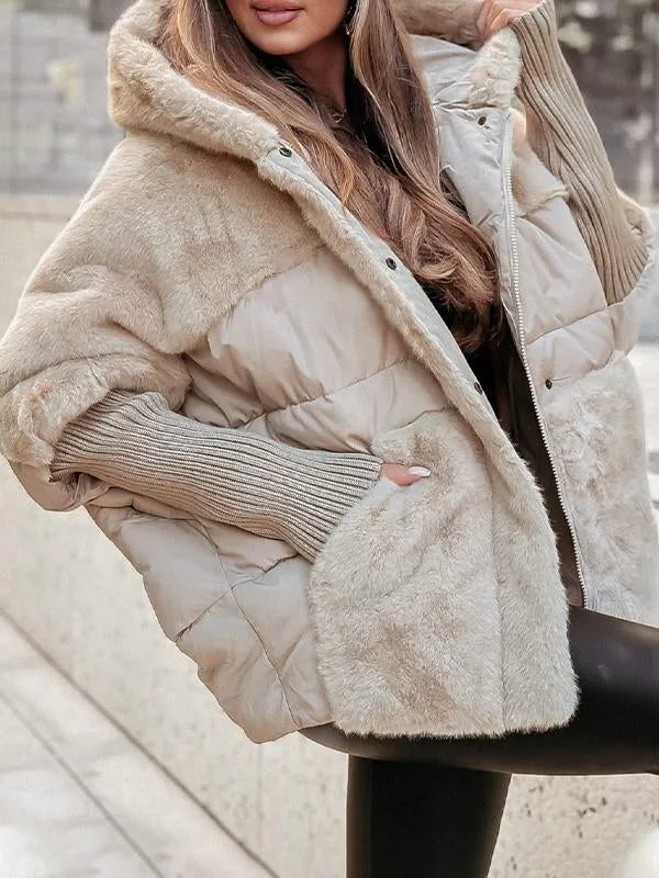 Alvéra | Oversized Winterjas met Faux Fur & Capuchon