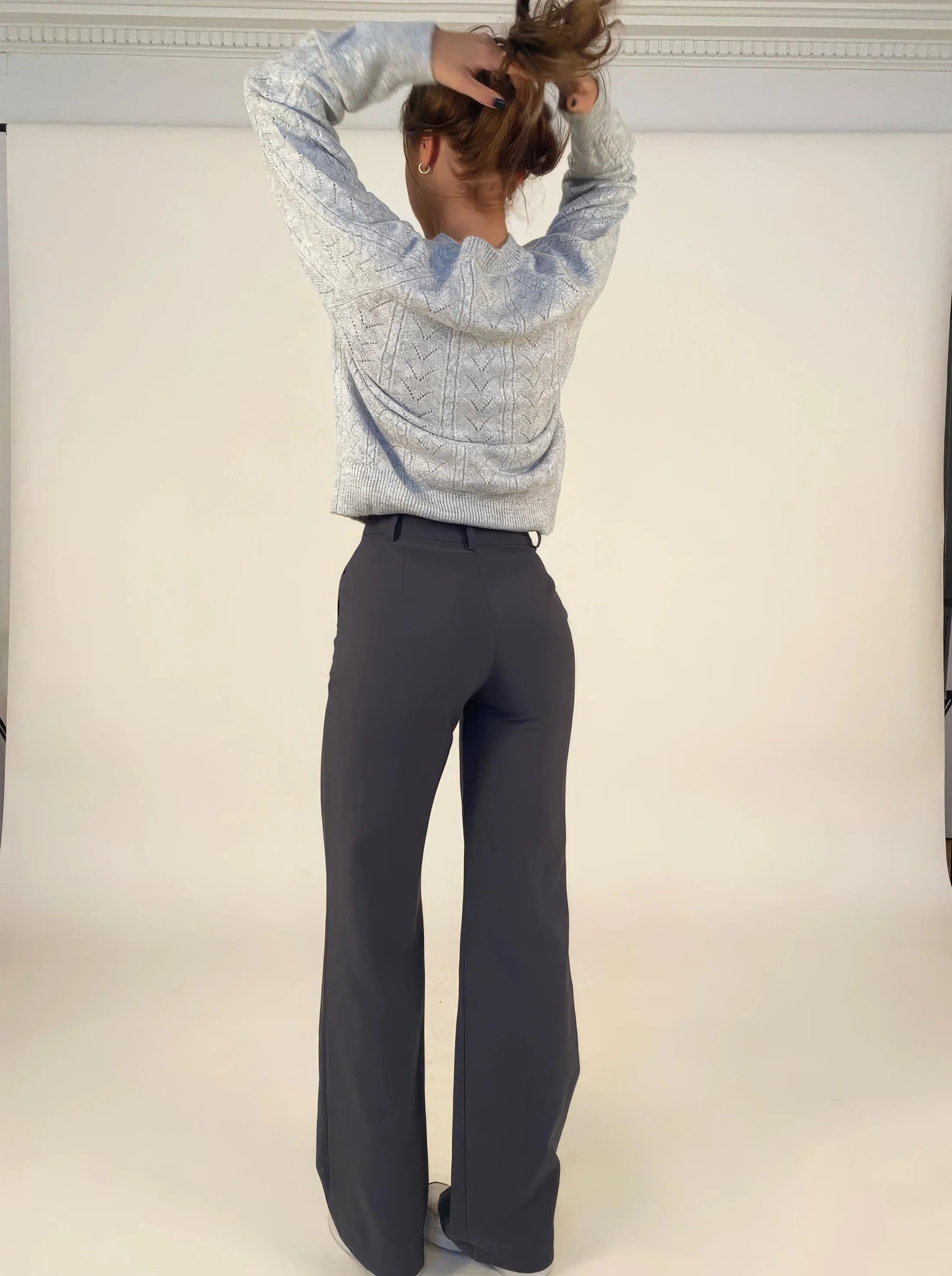 Luna | Pantalon met Wijde Pijpen & High Waist Pasvorm