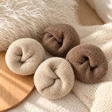 Veluna | 5er-Pack kuschelige gefütterte Wintersocken mit Plüschfutter