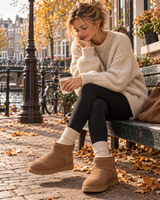 Veluna | 5er-Pack kuschelige gefütterte Wintersocken mit Plüschfutter