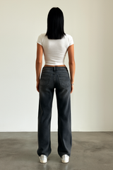 Elaris Jeans | Mid Waist Wide-Leg Jeans voor Dames in 4 Kleuren